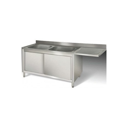 Plonge 2bacs avec eg.droite dessous ferme avec plv.1800x700