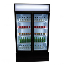 ARMOIRE A BOISSON 2 PORTES VITRÉES 2