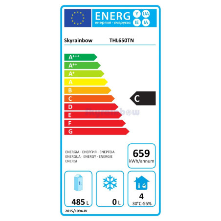 ARMOIRE RÉFRIGÉRÉE NÉGATIVE 520 LITRES 1 PORTE