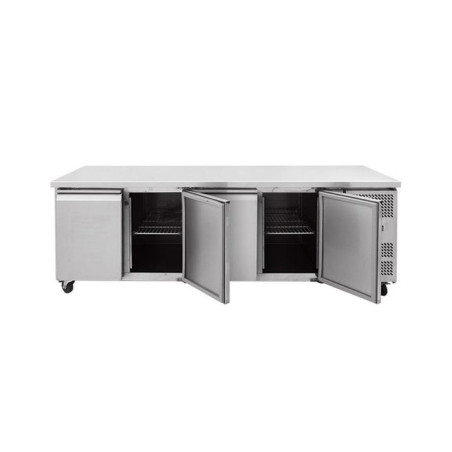 TABLE RÉFRIGÉRÉE POSITIVE 4 PORTES DESSUS CENTRAL PROF. 600