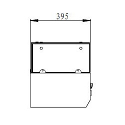 KIT RÉFRIGÉRÉ VITRÉ À POSER CAP. 4 BACS GN1/3 2
