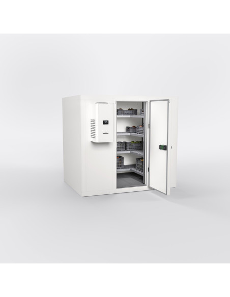Chambre froide positive 2600 x 2600 - rayonnage et groupe fournis
