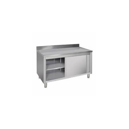 Table 1400x600 murale dessous ferme porte coulissante