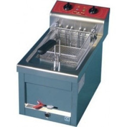 Friteuse 9 litres à poser triphase avec vidange