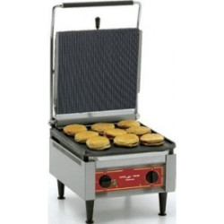 Grill Panini - super Panini geant - superieure et inferieure rainurée - 410x620x340mm