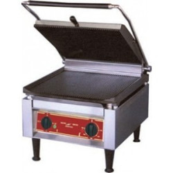 Grill Panini - super Panini geant - superieure rainurée inferieure lisse - 410x620x340mm