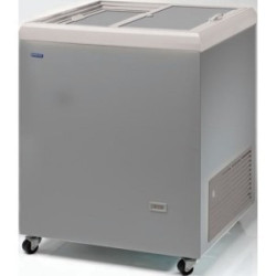 Congélateur 304 litres couvercle coulissant «opaque» aspect inox 2