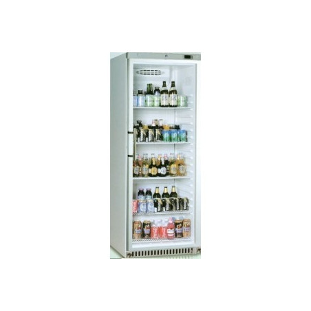 Armoire blanche 1 porte vitrée 400 litres positive avec 2°  +8°c