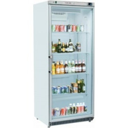 Armoire blanche 1 porte vitrée 600 litres positive avec 2°  +8°c