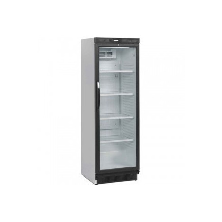 Armoire réfrigérée laquée blanc 1 porte vitrée - 374 litres