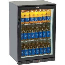 Arrière bar réfrigéré 1 porte vitrée 135 litres