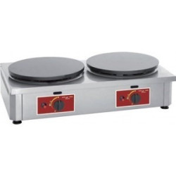 Crêpière 2 plaques diametre 2 x 400mm gaz 2