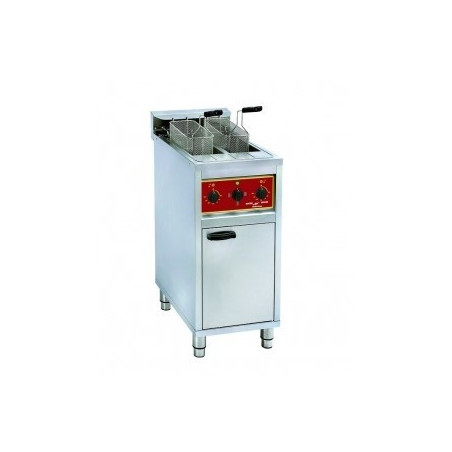 Friteuse 2 x 10 litres électrique sur coffre monobloc