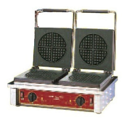 Gaufrier électrique double - gaufre ronde - 550 x 440 x 230mm - 3.2Kw