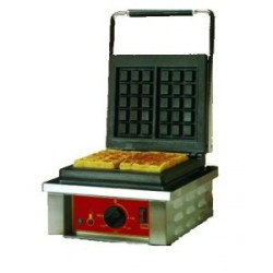 Gaufrier professionnel simple 1 moule brussels 3 x 5 petits carrés - 2 gaufres 2