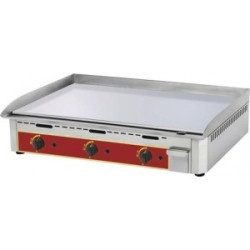 Plancha gaz - 400 x 400 - acier lisse au chrome dur 2