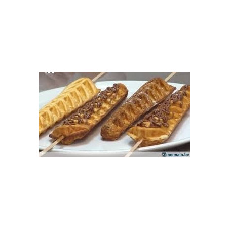 Gaufrier simple 1 moule - fer en epis - 4 gaufres