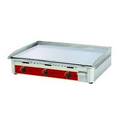 Plancha électrique - 900 x 400 - acier lisse au chrome dur