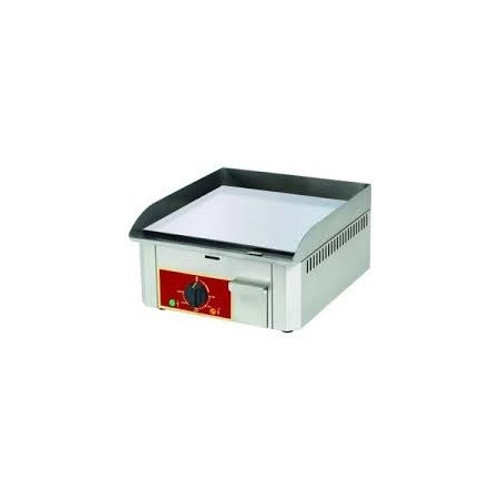 Plancha électrique - 400 x 400 - acier lisse au chrome dur