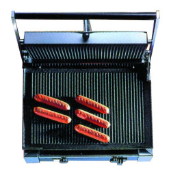 Grill Panini rainure haut et bas - simple machoire - 365x255