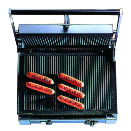 Grill Panini rainure haut et bas - simple machoire - 365x255