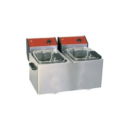 Friteuse double 2x5 litres à poser