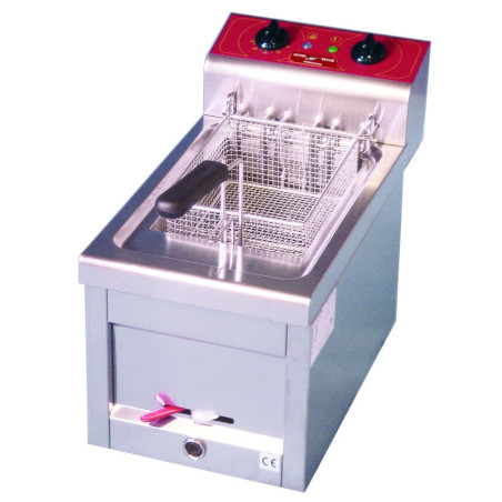 Friteuse 9 litres à poser monophase avec vidange