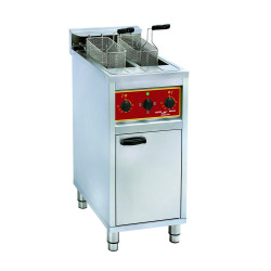 Friteuse 2 x 10 litres électrique sur coffre monobloc