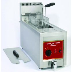 Friteuse 8 litres gaz avec vidange à poser