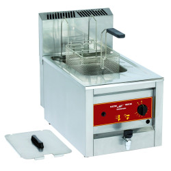 Friteuse 12 litres gaz avec vidange à poser