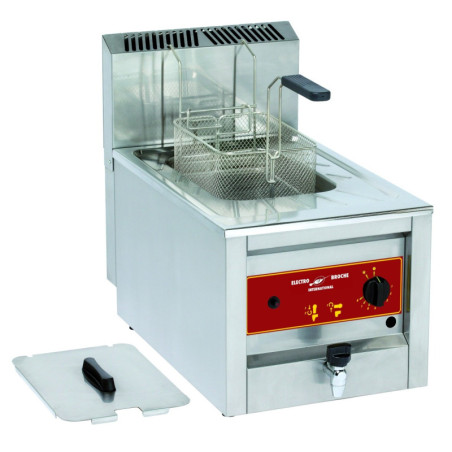 Friteuse 12 litres gaz avec vidange à poser