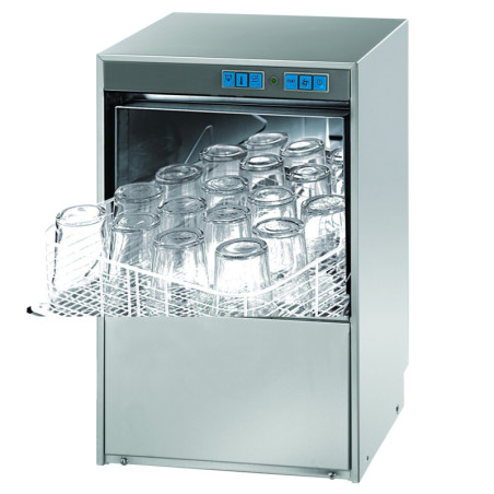 Lave-verres 1000 verres/h-panier 350 x 350 - pompe de vidange intégrée