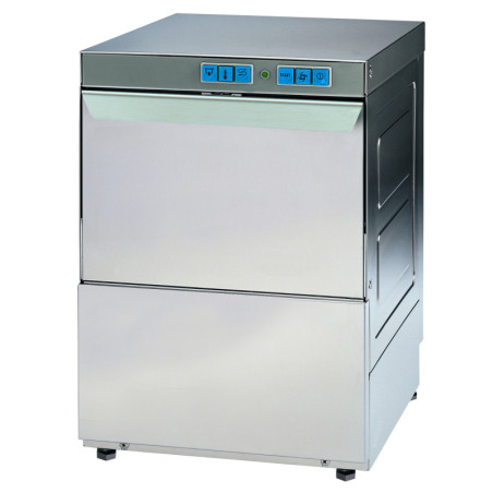 Lave–vaisselle/ assiettes - 540 ass./h - panier 500 x 500-avec pompe de relevage pour la vidange.