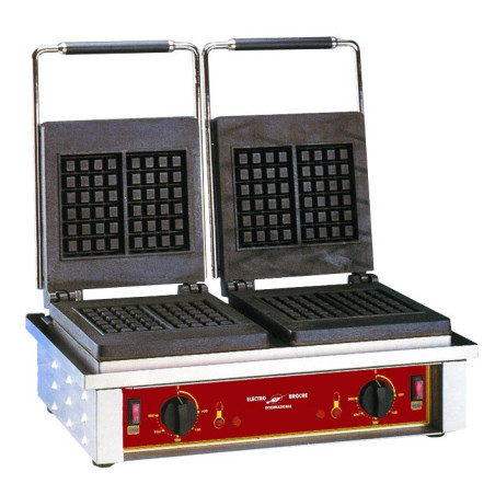 Gaufrier double fers bruxellois - 4 gaufres