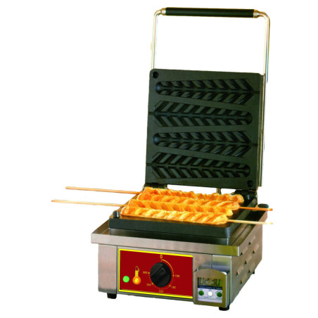 Gaufrier simple 1 moule - fer en epis - 4 gaufres
