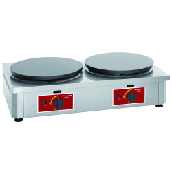 Crêpière 2 plaques diametre 2 x 400mm gaz