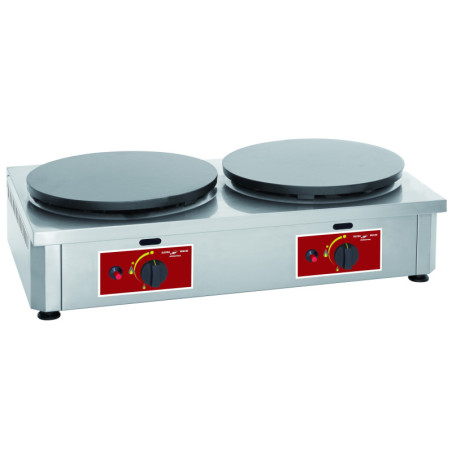Crêpière 2 plaques diametre 2 x 400mm gaz