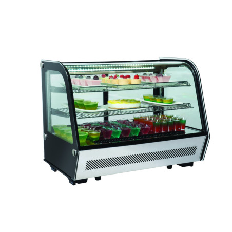 Vitrine réfrigérée positive panoramique - 160 litres