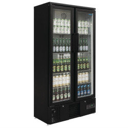 ARMOIRE A BOISSON DOUBLE PORTE COULISSANTE 490 L