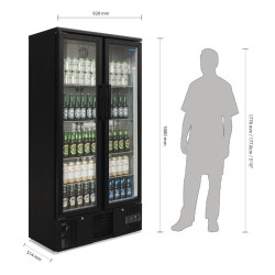 ARMOIRE A BOISSON DOUBLE PORTE COULISSANTE 490 L 2