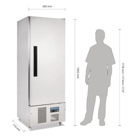 ARMOIRE RÉFRIGÉRÉE POSITIVE 1 PORTE SLIMLINE POLAR  440L