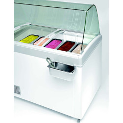 Conservateur de crème glacée 310 litres laque blanc - 12°/-26°c 2