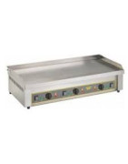 Plancha, plancha électrique, plancha gaz, grillade lisse ou rainurée. chromée anti adhésive.