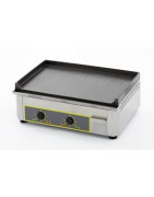 Plancha, plancha électrique, plancha gaz, grillade lisse ou rainurée.